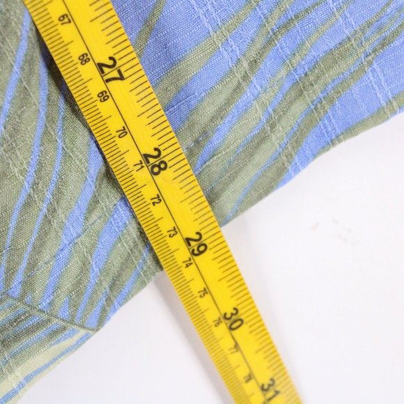 Jamaica Jaxx Hawaiian Silk Shirt Mens Blue Floral Button Down Collared Medium M - Picture 10 of 10